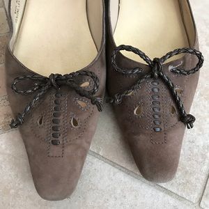 Talbots brown suede flats